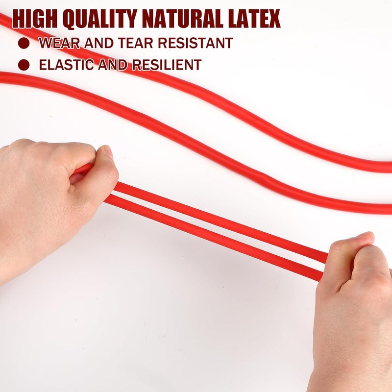 Frienda 100 ft Latex Rubber Tubing 3/8 Inch Od 1/4 Inch ID Surgical Slingshot Bands Rubber Medical Sling Band Fitness Hose Tubing(Red) - Image 4
